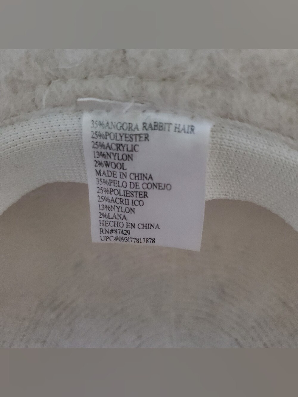 Angora Rabbit Hair Bucket Hat - Picture 7 of 9